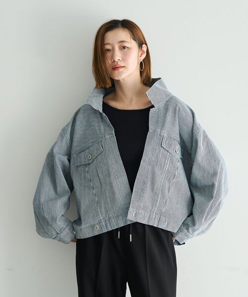 Editt by YECCA VECCA デニムジャケット gジャン 2wayインバーテッド