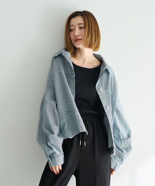 Editt by YECCA VECCA デニムジャケット gジャン 2wayインバーテッド