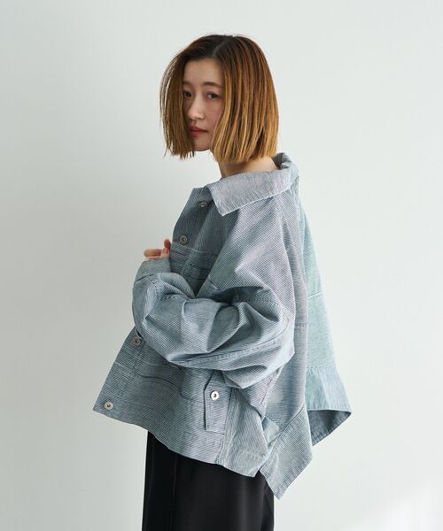Editt by YECCA VECCA デニムジャケット gジャン 2wayインバーテッド