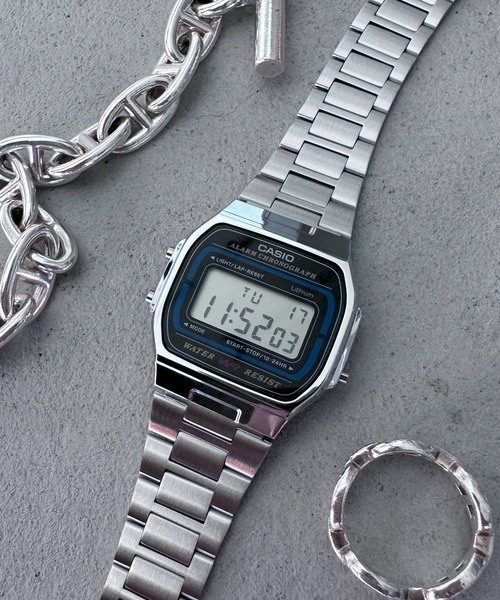 「CASIO」 デジタル腕時計 FREE シルバー メンズ_画像7