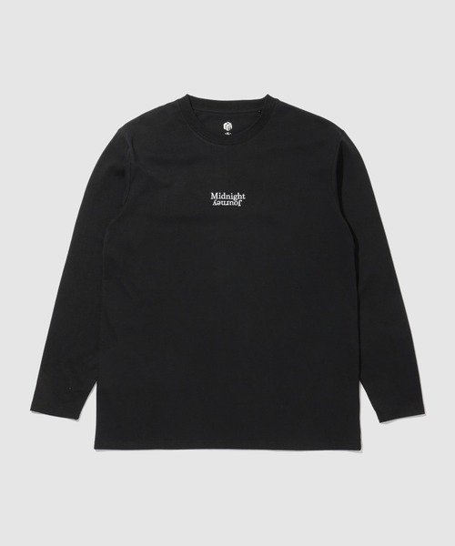 tシャツ 「T-GRAPHICS」チームロゴ ワンポイント刺繍 クルーネック長袖
