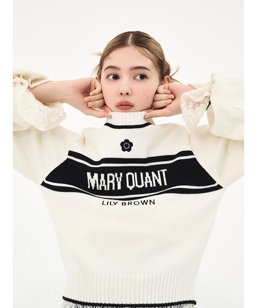 LILY BROWN MARY QUANT コラボ ニットセットアップ LILY BROWN（リリーブラウン） 長袖ニット「MARY QUANTコラボ」 FREE