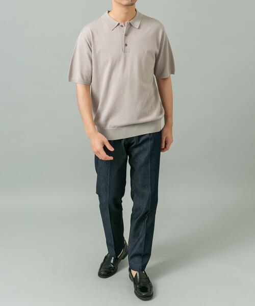 URBAN RESEARCH ROSSO MEN ポロシャツ 半袖 「WEB限定」シルク混サマー