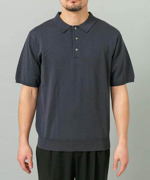 URBAN RESEARCH ROSSO MEN ポロシャツ 半袖 「WEB限定」シルク混サマー