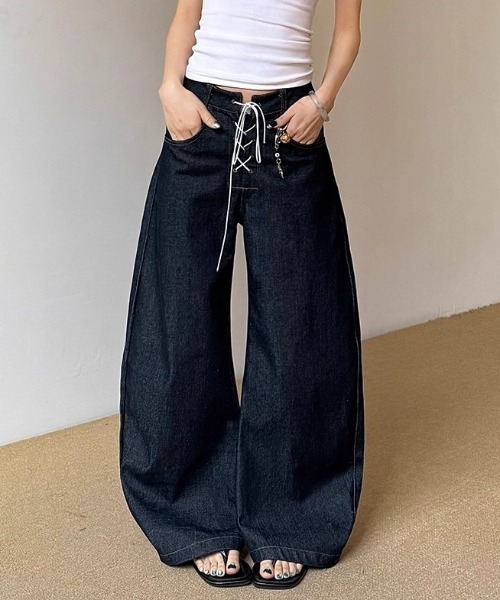 lilful ワイドパンツ ジーンズ デニム デニムパンツ 「26年春夏新作