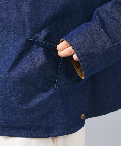 ブルゾン アウター 「BARBOUR / バブアー」TRANSPORT DENIM / トランスポート デニム カジュアルジャケットの画像