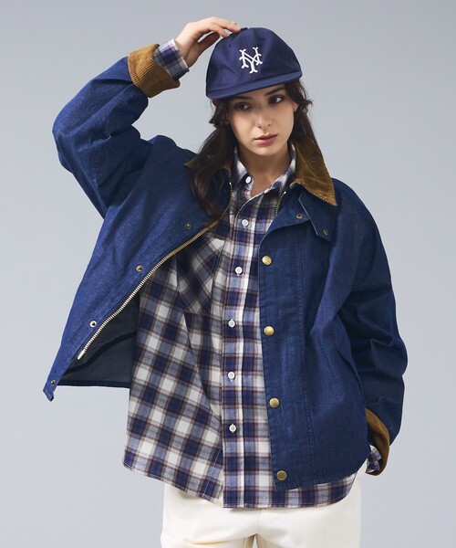 ブルゾン アウター 「BARBOUR / バブアー」TRANSPORT DENIM / トランスポート デニム カジュアルジャケットの画像