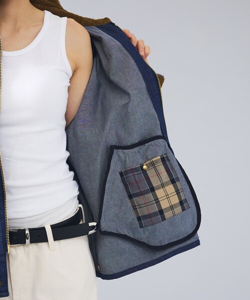 ブルゾン アウター 「BARBOUR / バブアー」TRANSPORT DENIM / トランスポート デニム カジュアルジャケットの画像