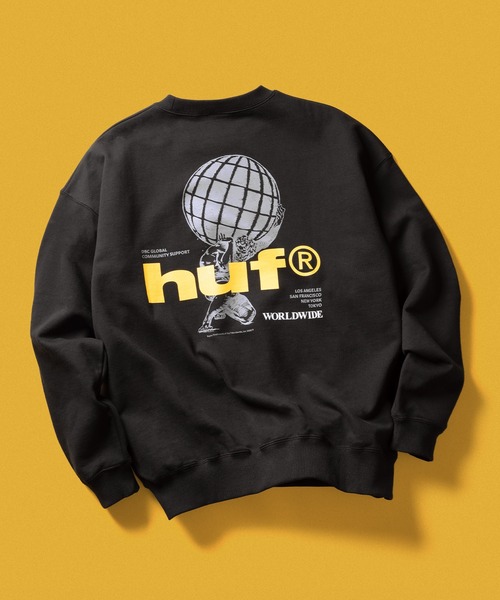 HUF（ハフ） スウェットカットソー X-LARGE ブラック メンズ 