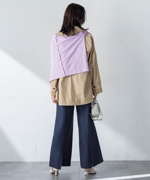 ワイドパンツ パンツ Beauty Denim パンツ「洗濯機で洗える」 レディースの画像