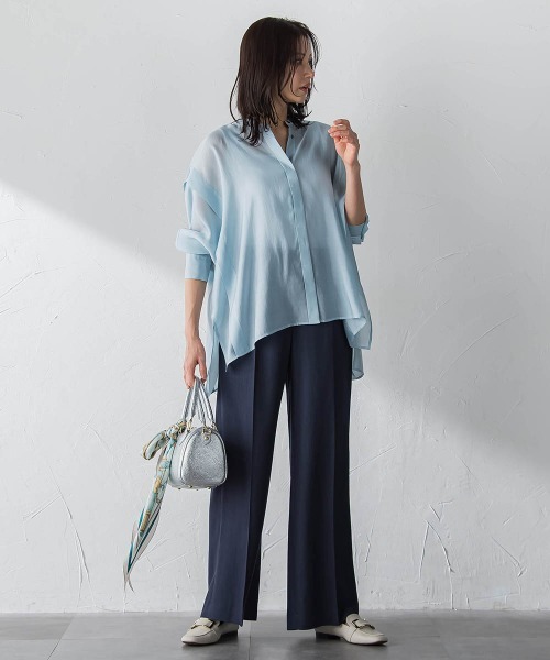 ワイドパンツ パンツ Beauty Denim パンツ「洗濯機で洗える」 レディースの画像