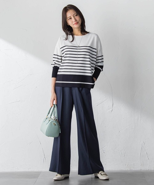 ワイドパンツ パンツ Beauty Denim パンツ「洗濯機で洗える」 レディースの画像
