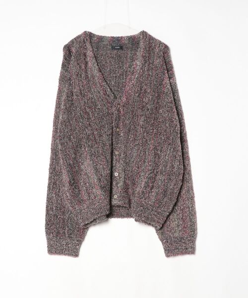 「BEAMS」 ニットカーディガン X-LARGE グレー メンズ