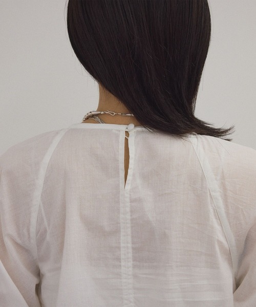 「SALON adam et rope'」 7分袖ブラウス FREE ブラック レディース_画像9
