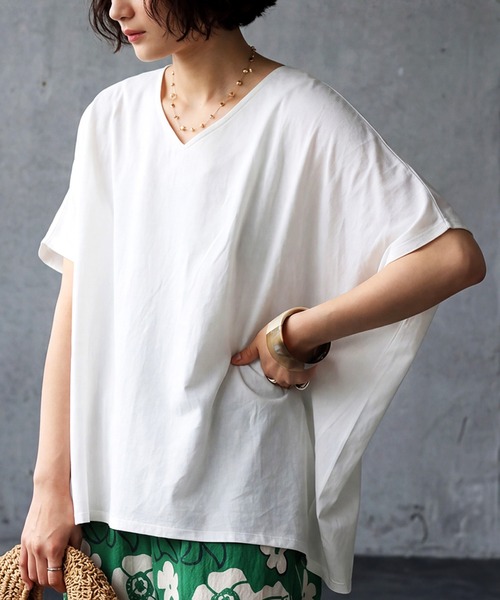 antiqua（アンティカ） antiqua tシャツ 半袖 綿100 汗ジミ防止 半袖 T