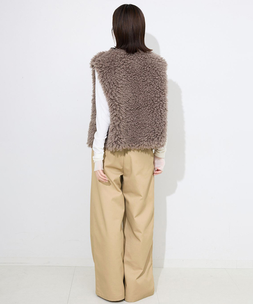 「SLOBE IENA」 チノパンツ 40 ベージュ レディース_2