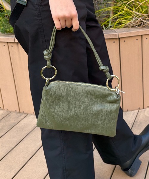 AULENTTI♫ オリーブグリーン ボディバッグ AULENTTI（オウレンティ） ショルダーバッグ バッグ 「AULENTTI