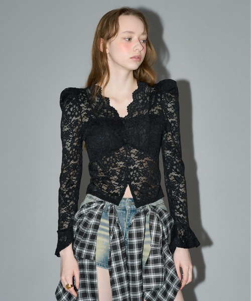 HEIREN カップ付き総レーストップス レディース : ZOZOTOWN Yahoo!店