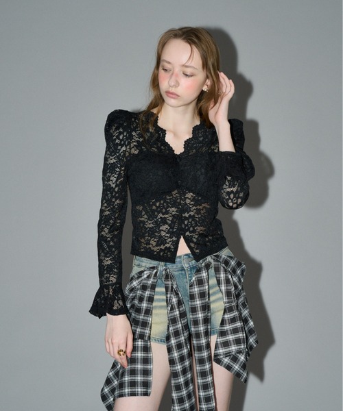 HEIREN カップ付き総レーストップス レディース : ZOZOTOWN Yahoo!店