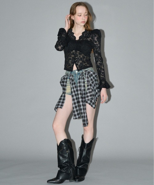 HEIREN カップ付き総レーストップス レディース : ZOZOTOWN Yahoo!店