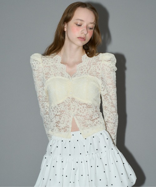 HEIREN カップ付き総レーストップス レディース : ZOZOTOWN Yahoo!店