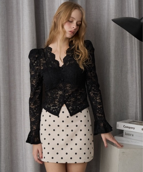 HEIREN カップ付き総レーストップス レディース : ZOZOTOWN Yahoo!店