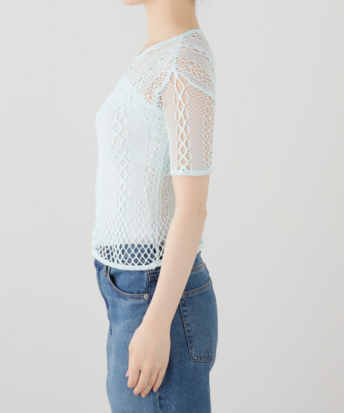 EUCHRONIA レース編み 半袖トップスお値下げ無し JOURNAL STANDARD（ジャーナルスタンダード） tシャツ 「EUCHRONIA