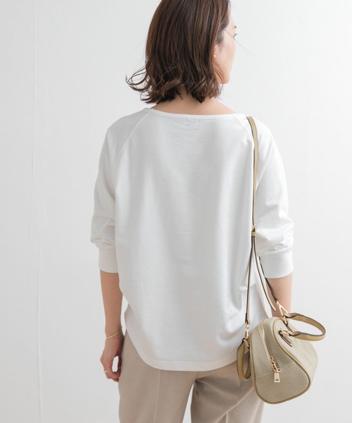 「URBAN RESEARCH DOORS」 7分袖カットソー MEDIUM オフホワイト レディース_画像8