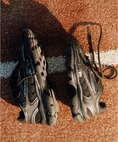 「LACOSTE」 ローカットスニーカー 24 ブラック レディース_8
