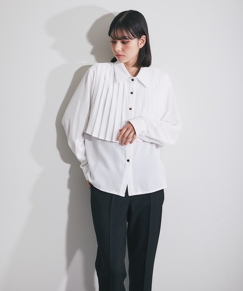「SMILE ORCHID」 長袖シャツ M ホワイト レディース_画像4