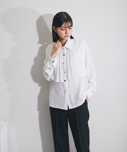 「SMILE ORCHID」 長袖シャツ M ホワイト レディース_画像5