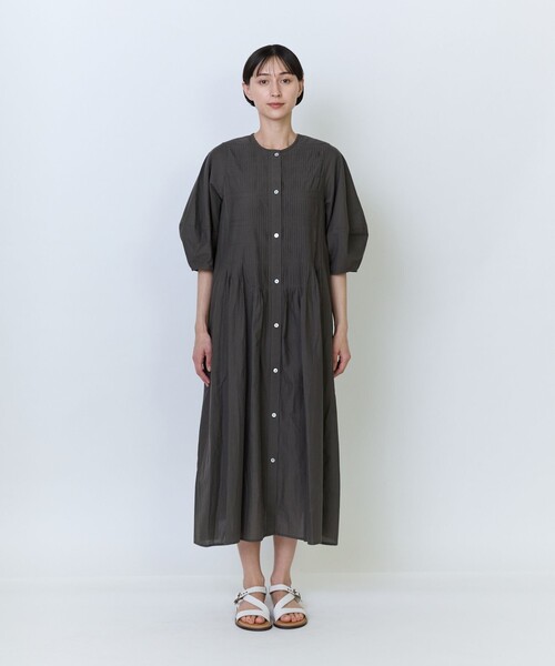 LOISIR ワンピース インドコットンキャンブリックワンピース