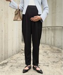 マタニティ 「 mamaレタス 」ウエストイン...の詳細画像3