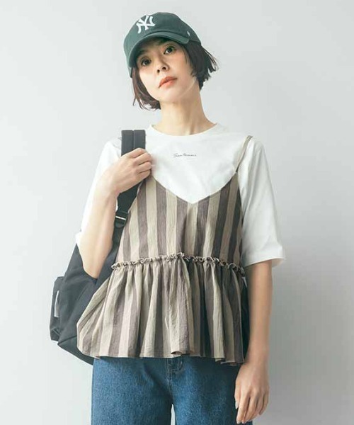 IEDIT（イディット） キャミソール きくちあつこさんコラボ コットン