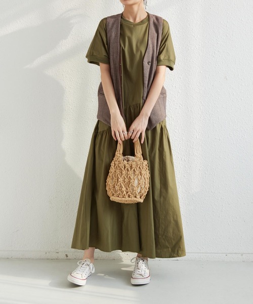 「MAISON DE THERESE」 半袖ワンピース FREE ブラック レディース_画像5