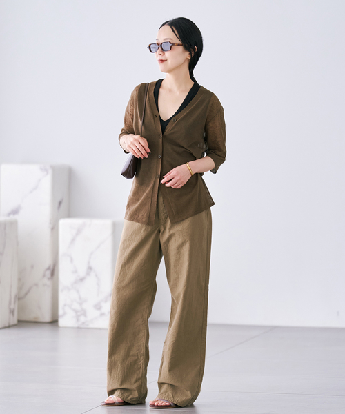 plage（プラージュ） カーディガン Sheer H/S カーディガン レディース