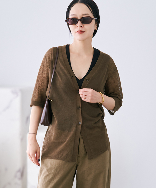 plage（プラージュ） カーディガン Sheer H/S カーディガン レディース