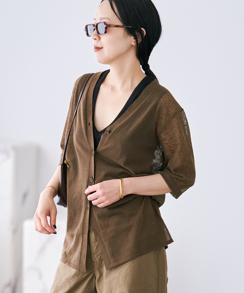 plage（プラージュ） カーディガン Sheer H/S カーディガン レディース