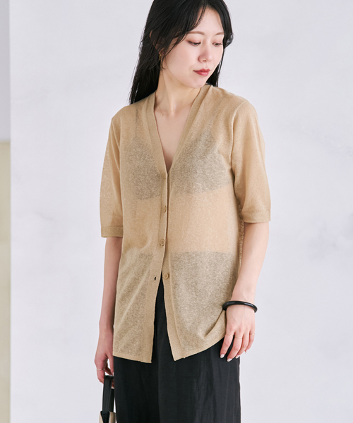 plage（プラージュ） カーディガン Sheer H/S カーディガン レディース