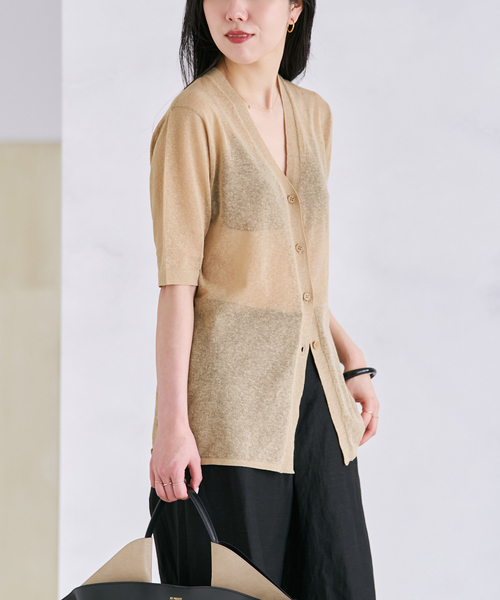 plage（プラージュ） カーディガン Sheer H/S カーディガン レディース