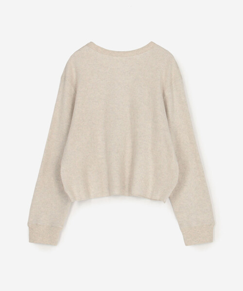 新品タグ付TICCA アイボリー 長袖 TICCA（ティッカ） ヘンリーネック tシャツ | ビーチワッフル ショート