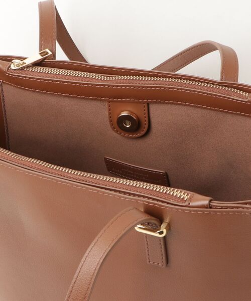 GREEN LABEL RELAXING ダークブラウン レザートートバッグ green label relaxing（グリーンレーベルリラクシング） トートバッグ