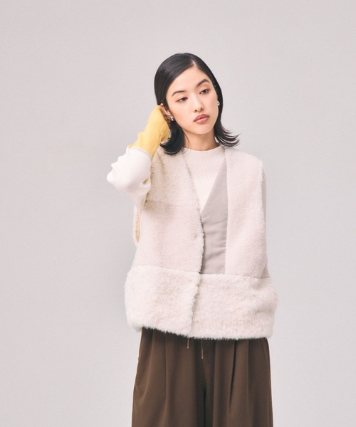 suzuki takayuki（スズキタカユキ） ベスト ジレ knitted vest