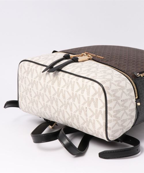 国内即発セールMichael Kors RheaモノグラムMKロゴバックパック 国内即発セールMichael Kors RheaモノグラムMKロゴバックパック