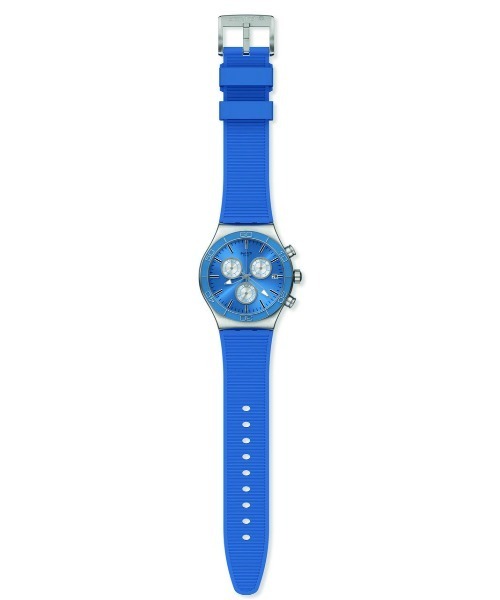 Swatch Chrono ブラック/ブルー SO28N702 - SIR BLUE - Swatch® Japan