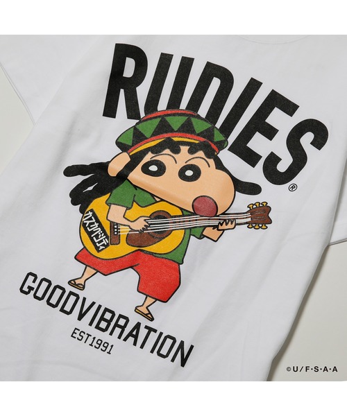 RUDIE'S tシャツ x CRAYON SHINCHAN DREADROCK TEE / ルー