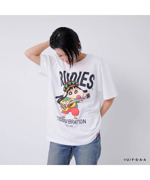 RUDIE'S tシャツ x CRAYON SHINCHAN DREADROCK TEE / ルー