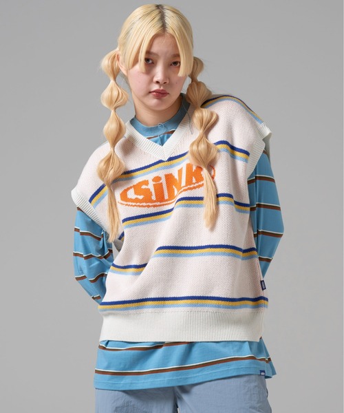 kotoha yokozawa　ニットベスト kotoha yokozawa 40% OFFコトハヨコザワ SLEEVELESS KNIT・green