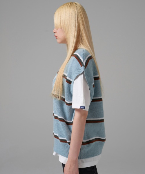 kotoha yokozawa　ニットベスト kotoha yokozawa 40% OFFコトハヨコザワ SLEEVELESS KNIT・green