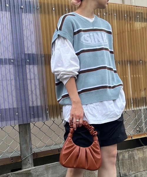 kotoha yokozawa　ニットベスト kotoha yokozawa 40% OFFコトハヨコザワ SLEEVELESS KNIT・green